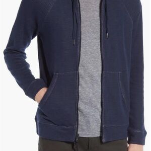 John Varvatos Pacific Blue Zip-Up Hoodie